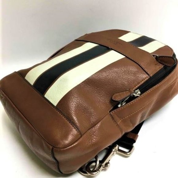 Coach Charles Varsity leather small backpack. - Picture 3 of 6